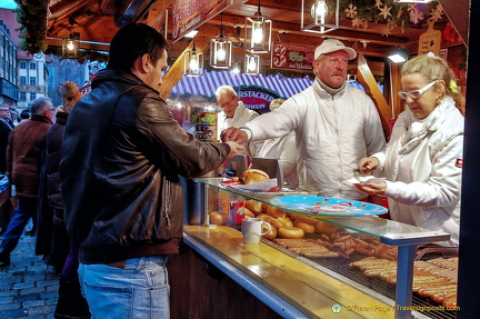 Another stall selling the Nuremberg bratwurst